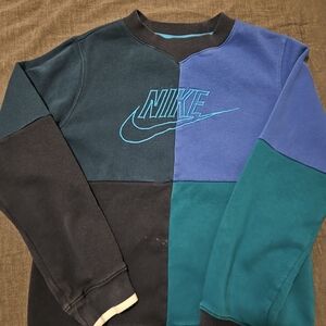 Nike Men's Crewneck Sweater in Blue and Black